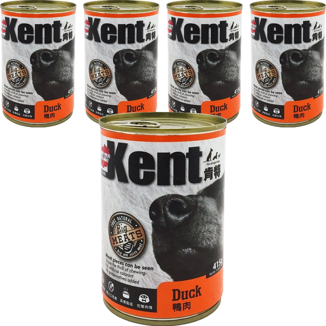 Kent 肯特 全齡犬 狗罐頭, 415g, 5罐