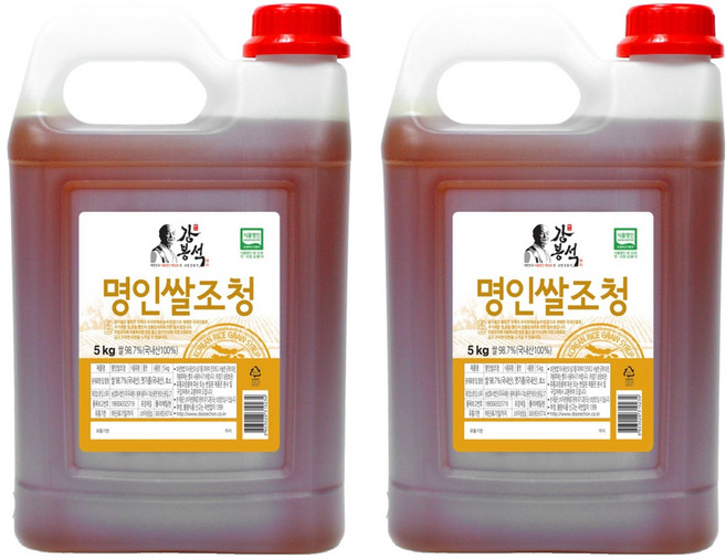 강봉석 명인쌀조청, 5kg, 2개