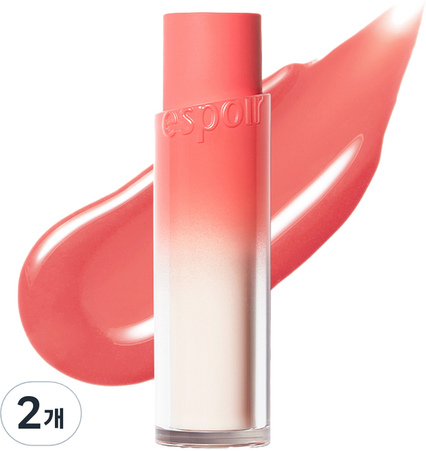에스쁘아 노웨어 바밍글로우 립스틱, 2개, 15호 피치 듀