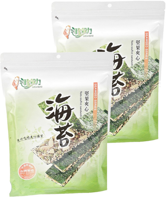 WEI SHEN FAR 維盛發 海苔堅果夾心, 40g, 2包
