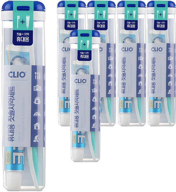 크리오 센스R 휴대용 칫솔치약세트, 6세트