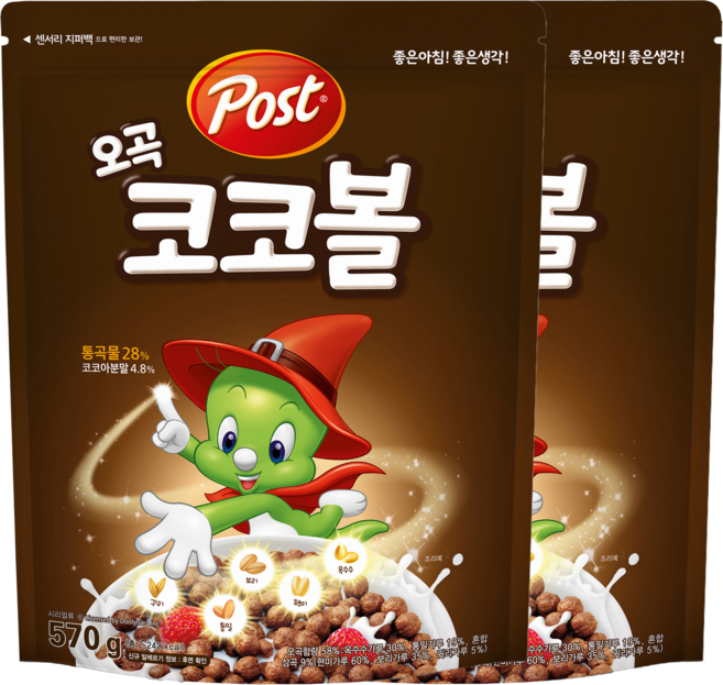 포스트 오곡 코코볼 시리얼, 570g, 2개