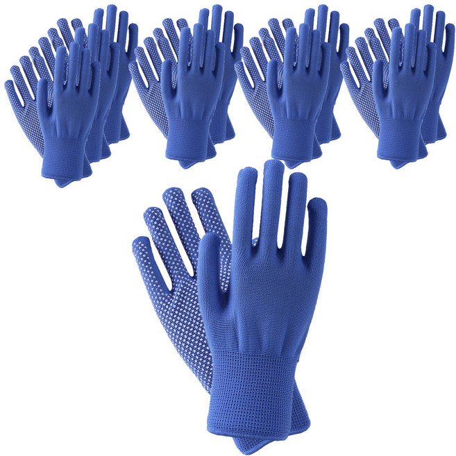 디펜즈만 실리콘 반코팅 목장갑 양손착용 세트, 블루, 10세트