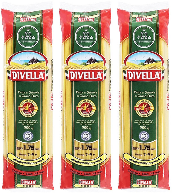 디벨라 스파게티, 500g, 3개