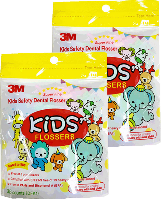 쓰리엠 키즈 치실, 38개입, 2개