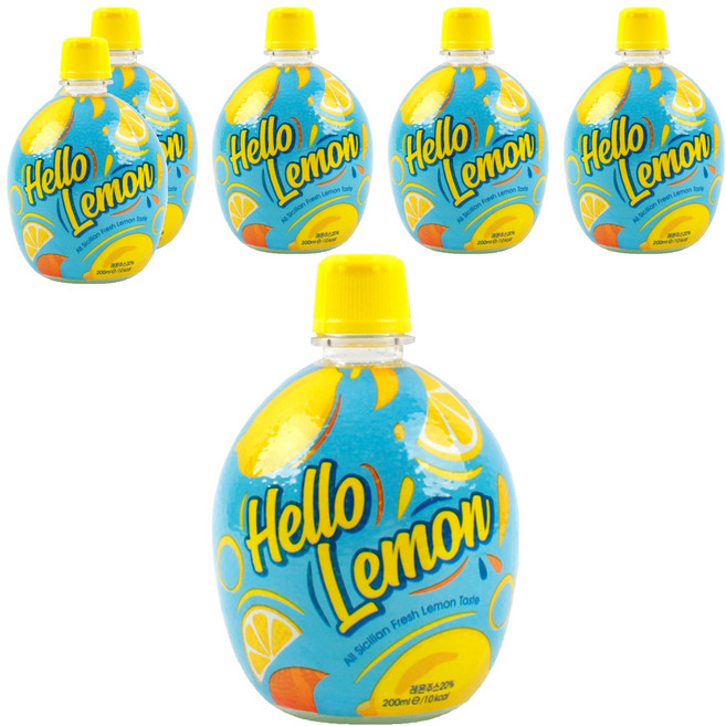 헬로레몬, 200ml, 6개