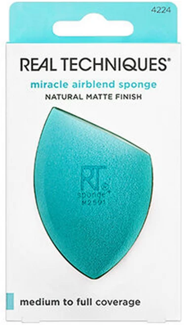 리얼테크닉스 미라클 에어블렌드 스펀지, 민트, 1개 - 쿠팡