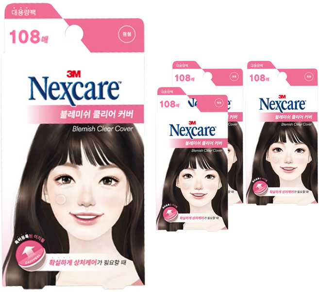 3M 넥스케어 블레미쉬 클리어 커버, 108개입, 4개