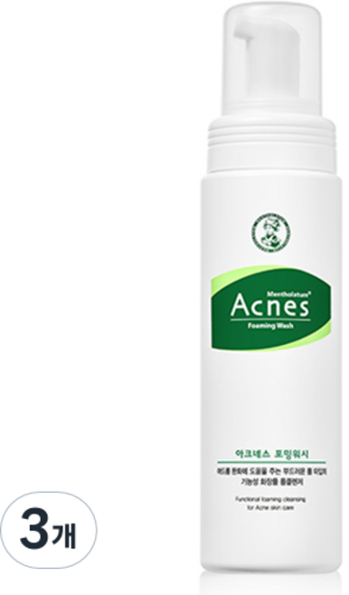 아크네스 포밍워시 클렌저, 200ml, 3개