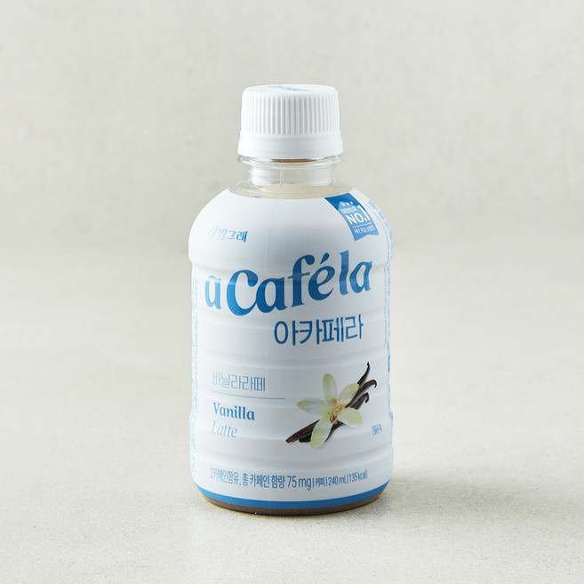 빙그레 아카페라 바닐라라떼, 240ml, 1개