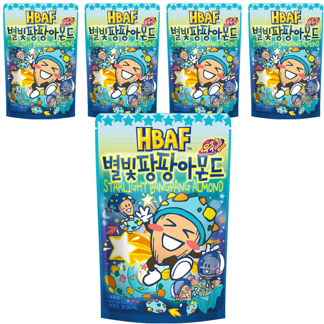 HBAF 별빛팡팡 아몬드, 190g, 5개