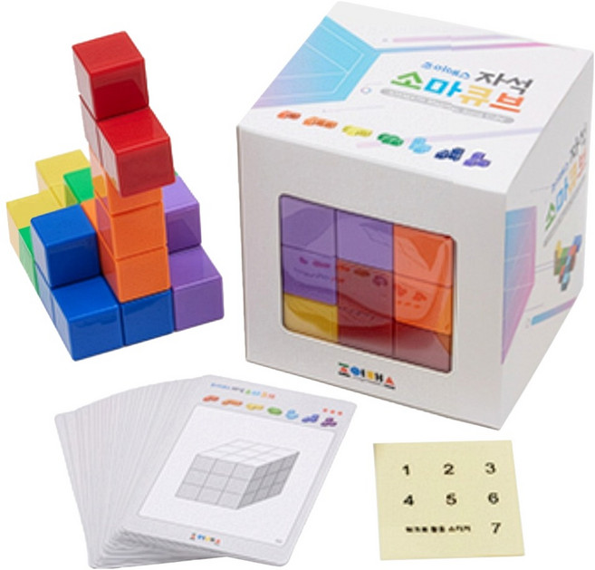 조이매스 자석소마큐브 교구 7p, 혼합색상, 1개