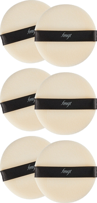 더페이스샵 더페이스샵 데일리 뷰티툴즈 뽀송 후로킹 퍼프 원형, 혼합색상, 6개