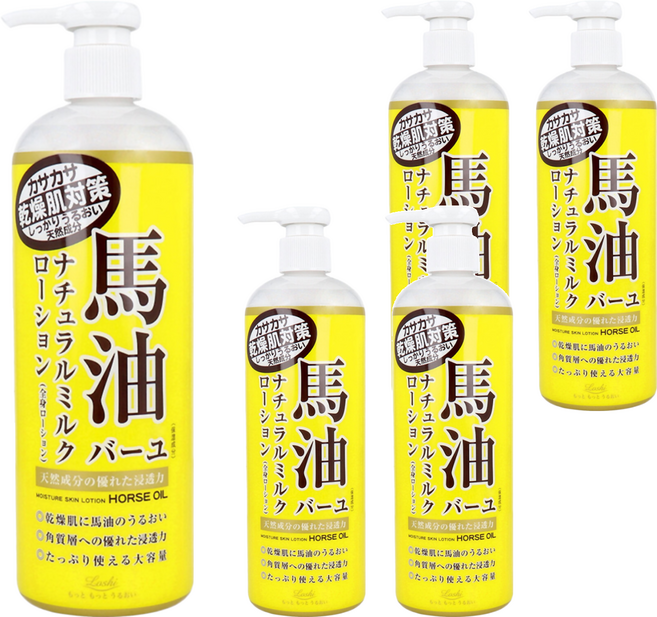 Loshi 樂絲 馬油保濕乳液, 485ml, 5瓶