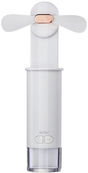 ikiiki 伊崎家電 USB藍芽快門迷你扇 原廠保固, IK-EF7402, 白色