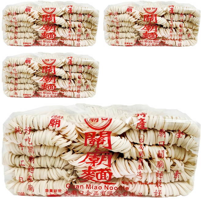 MIAW KO 廟口 關廟麵 粗, 1.2kg, 4包