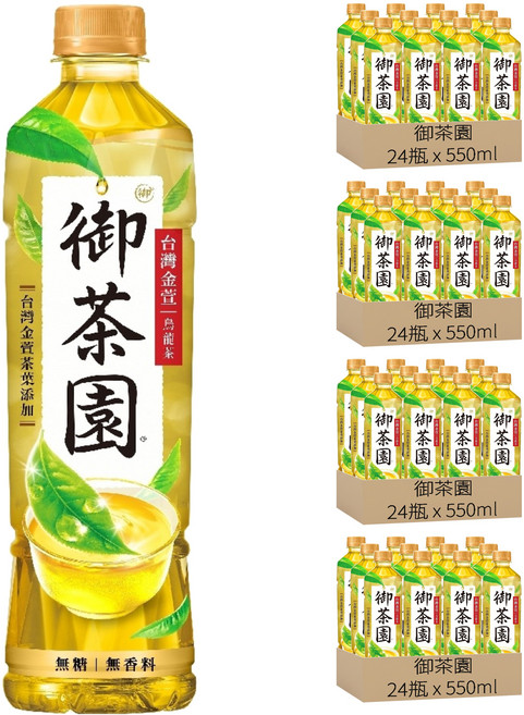 御茶園 台灣金萱烏龍茶 無糖無香料, 96瓶, 550ml