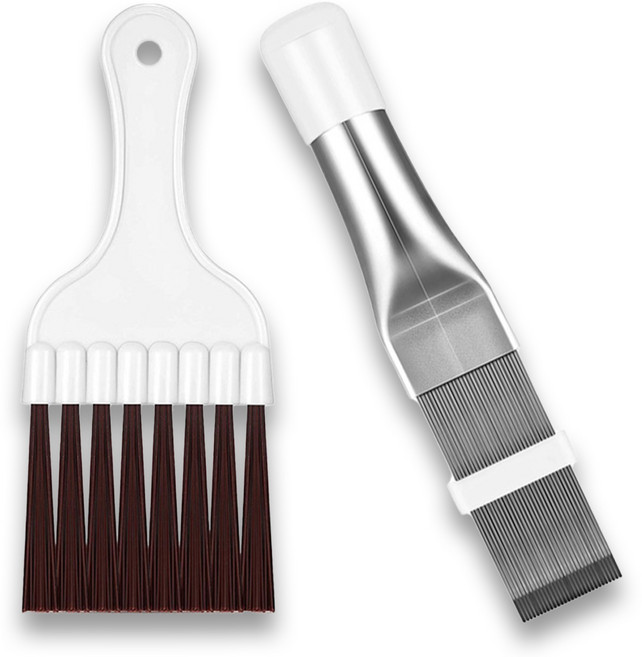 라사노 에어컨 건조기 틈새 청소솔 브러쉬 2종 세트, 혼합색상, 1세트