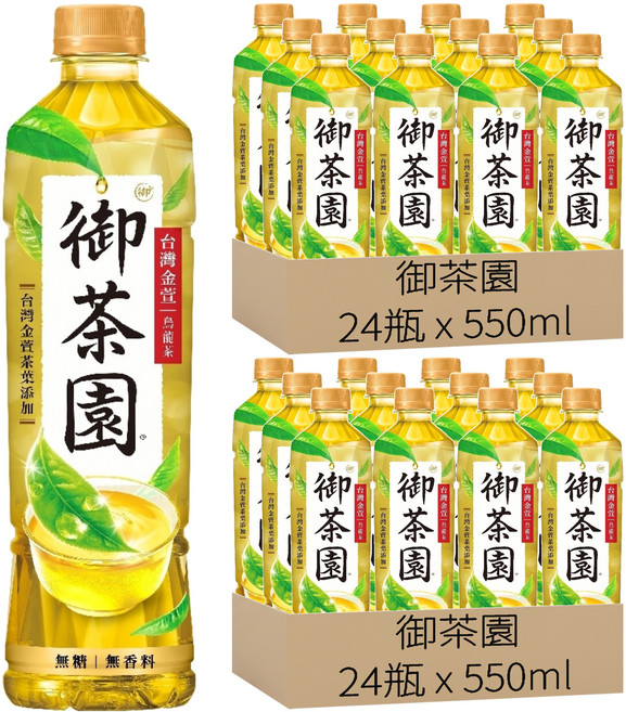 御茶園 台灣金萱烏龍茶 無糖無香料(增量), 48瓶, 590ml