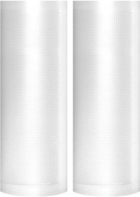 豪割達人 加厚SGS食品級真空包裝袋捲 任意剪裁/耐冷熱真空密封口機食物網紋路收納保鮮卷袋/有易撕切口/低溫烹調, 12x500cm, 2捲