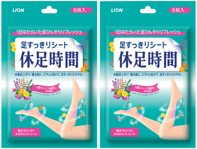 휴족시간 쿨링시트, 6개입, 2개