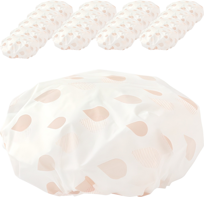 클레어라 세안 방수 샤워 헤어캡, 핑크, 18개