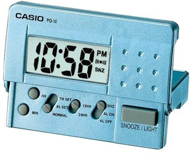 CASIO 卡西歐 鬧鐘, 藍色