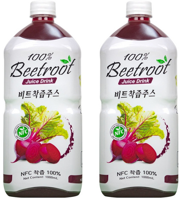 파모빗 비트 착즙주스 100%, 1L, 2개