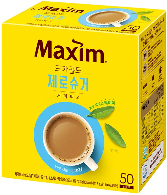 맥심 모카골드 제로슈거 커피믹스, 11.5g, 50개입, 1개 - 쿠팡