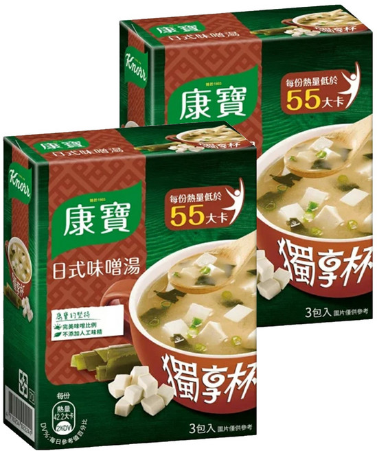 Knorr 康寶 獨享杯 日式味噌, 35.4g, 2盒