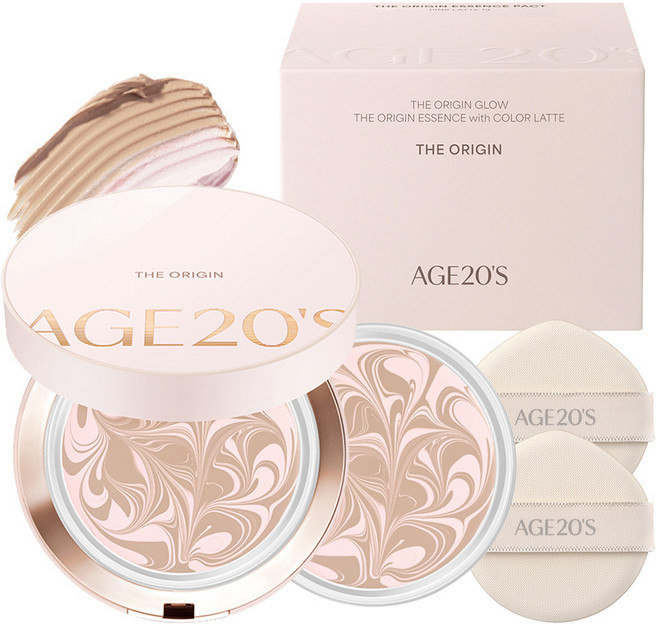 에이지투웨니스 디오리진 에센스 팩트 본품1개 12.5g + 리필1개 12.5g, 13호 핑크라떼, 1개