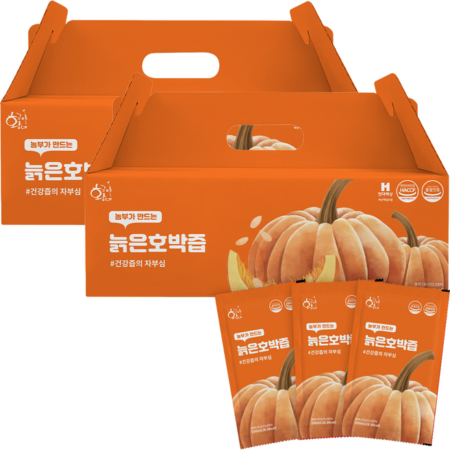 황금이네 늙은 호박즙, 100ml, 60개