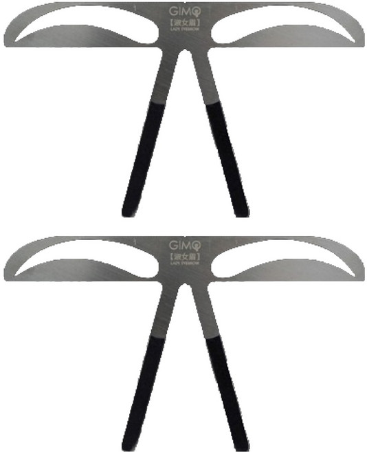 밸런스 룰러 눈썹 디자인 가이드, 2개, 아치형