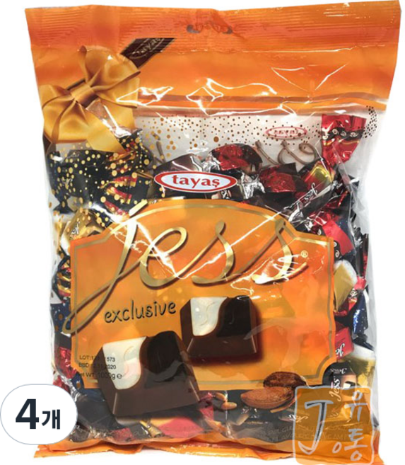 타야스 재스 초콜릿 봉지, 1kg, 4개