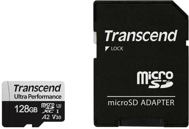 Transcend 創見 MicroSD U3 A2 340S遊戲機/空拍機專用記憶卡, 128GB, 1個