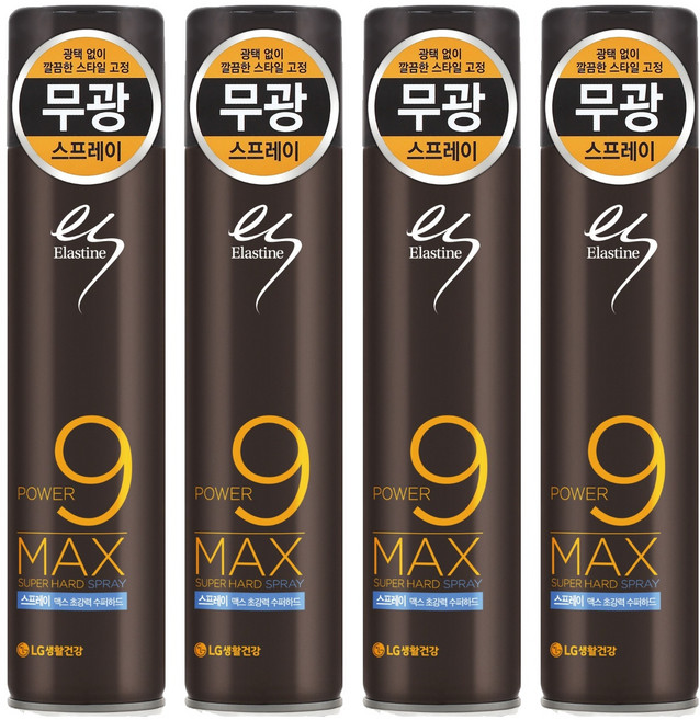 엘라스틴 맥스 초강력 수퍼하드 헤어 스프레이, 280ml, 4개