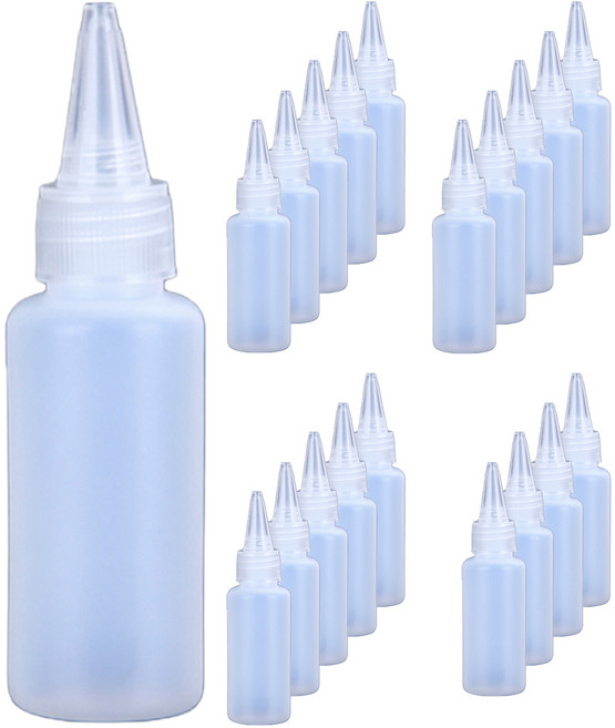 앞날창창 액체 리필 뾰족캡 소분 용기 공병 50ml, 20개, 투명