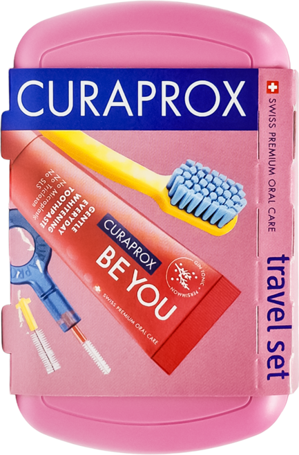 CURAPROX 酷瑞絲 BE YOU 繽紛旅行組 粉色, 1組