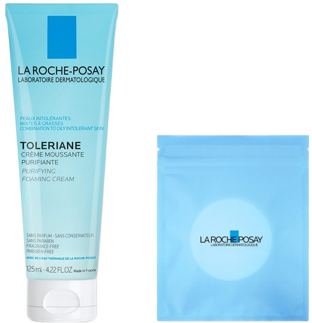 라로슈포제 똘러리앙 퓨리파잉 포밍 크림 125ml + 화장솜 30p 세트, 1세트