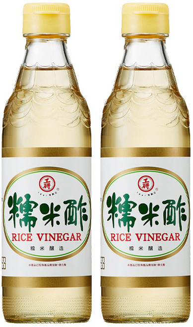 KONG YEN 工研 糯米醋 600ml 糯米釀造 酸度4.5%以上, 2瓶
