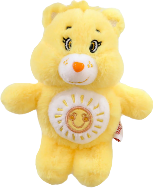 Care Bears 立體絨毛吊飾, 黃色小熊, 1個