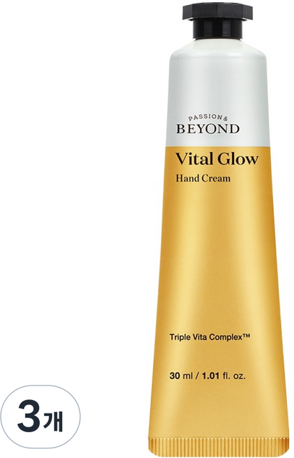 비욘드 바이탈 글로우 핸드크림 시트러스 플로럴 허브, 30ml, 3개