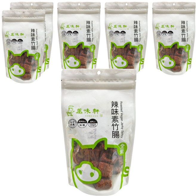 萬味軒 辣味素竹腸, 6包, 150g