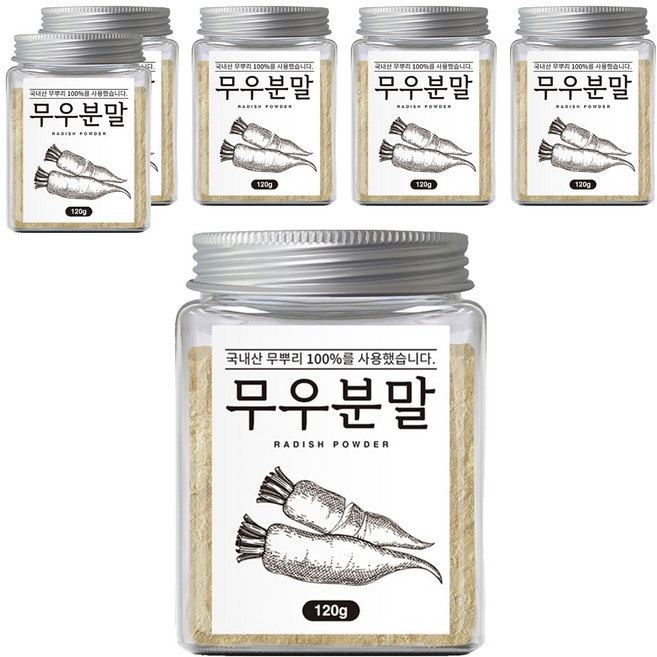 조은약초 무우 분말, 120g, 6개