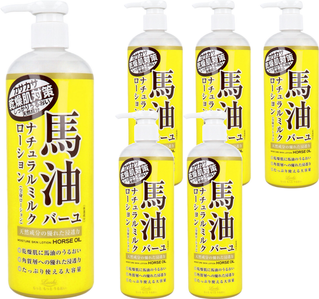 Loshi 樂絲 馬油保濕乳液, 485ml, 6瓶