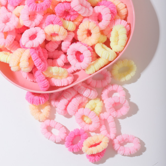 아기코끼리 유아동 몽글몽글 무팁 머리끈 100개 세트