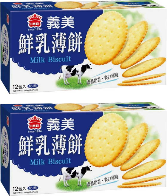 義美 鮮乳薄餅, 240g, 2盒