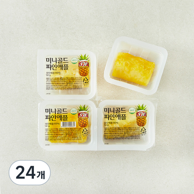 에스앤더블유 미니 골드 파인애플, 50g, 24개