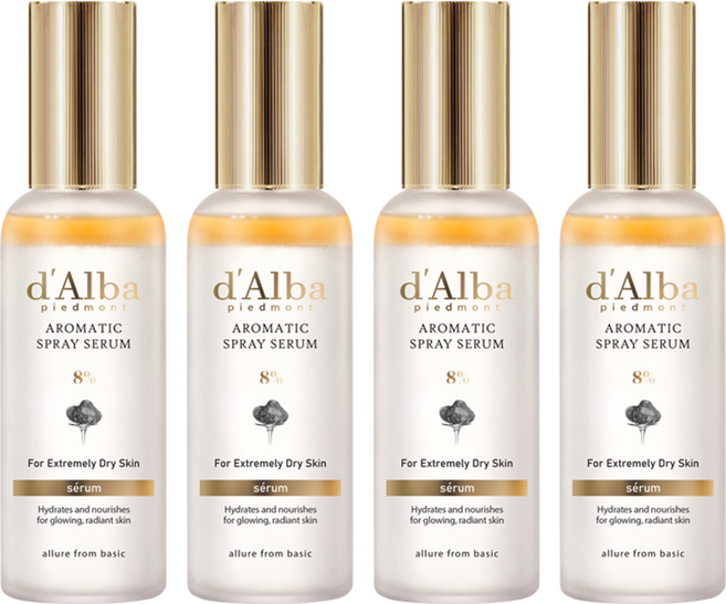 [비건뷰티] 달바 화이트 트러플 퍼스트 아로마틱 스프레이 세럼 8퍼센트, 70ml, 4개