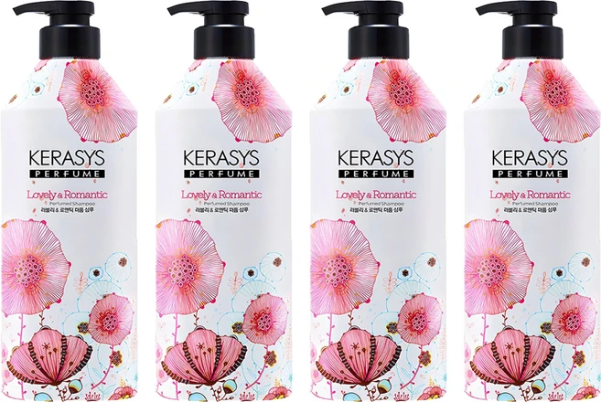 케라시스 퍼퓸 샴푸 러블리 앤 로맨틱, 980ml, 4개 - 쿠팡